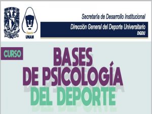 Bases de Psicología del Deporte @ Centro de Estudios del Deporte | Ciudad de México | Ciudad de México | México