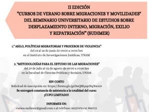 2ª Edición "Cursos de verano sobre migraciones y movilidades" @ Instituto de Investigaciones Jurídicas | Ciudad de México | Ciudad de México | México